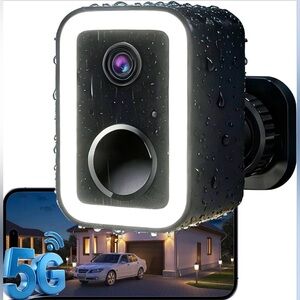 2K Security Camera Wireless Outdoor, AI Motion Detection & Spotlight Siren Alarm